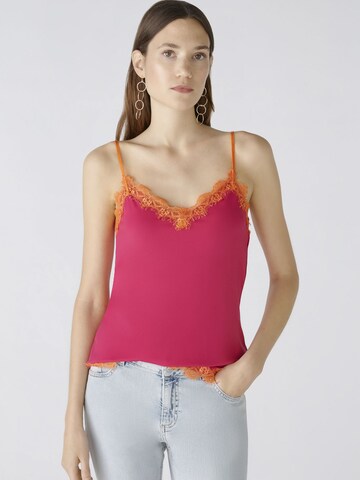 OUI Top in Pink: front