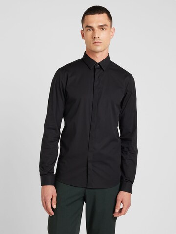 Calvin Klein Slim fit Ing - fekete: elől