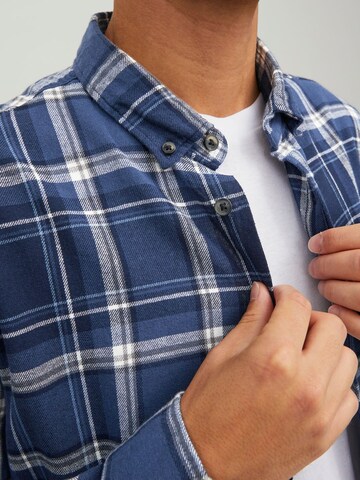 JACK & JONES Regular fit Button Up Shirt 'Classic' in Blue