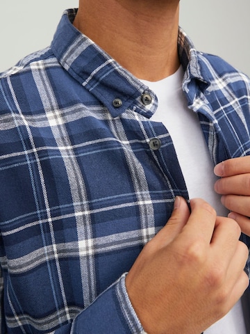 JACK & JONES Regular fit Button Up Shirt 'Classic' in Blue