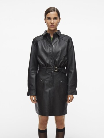 ROUGE EDIT Shirt dress in Grey: front
