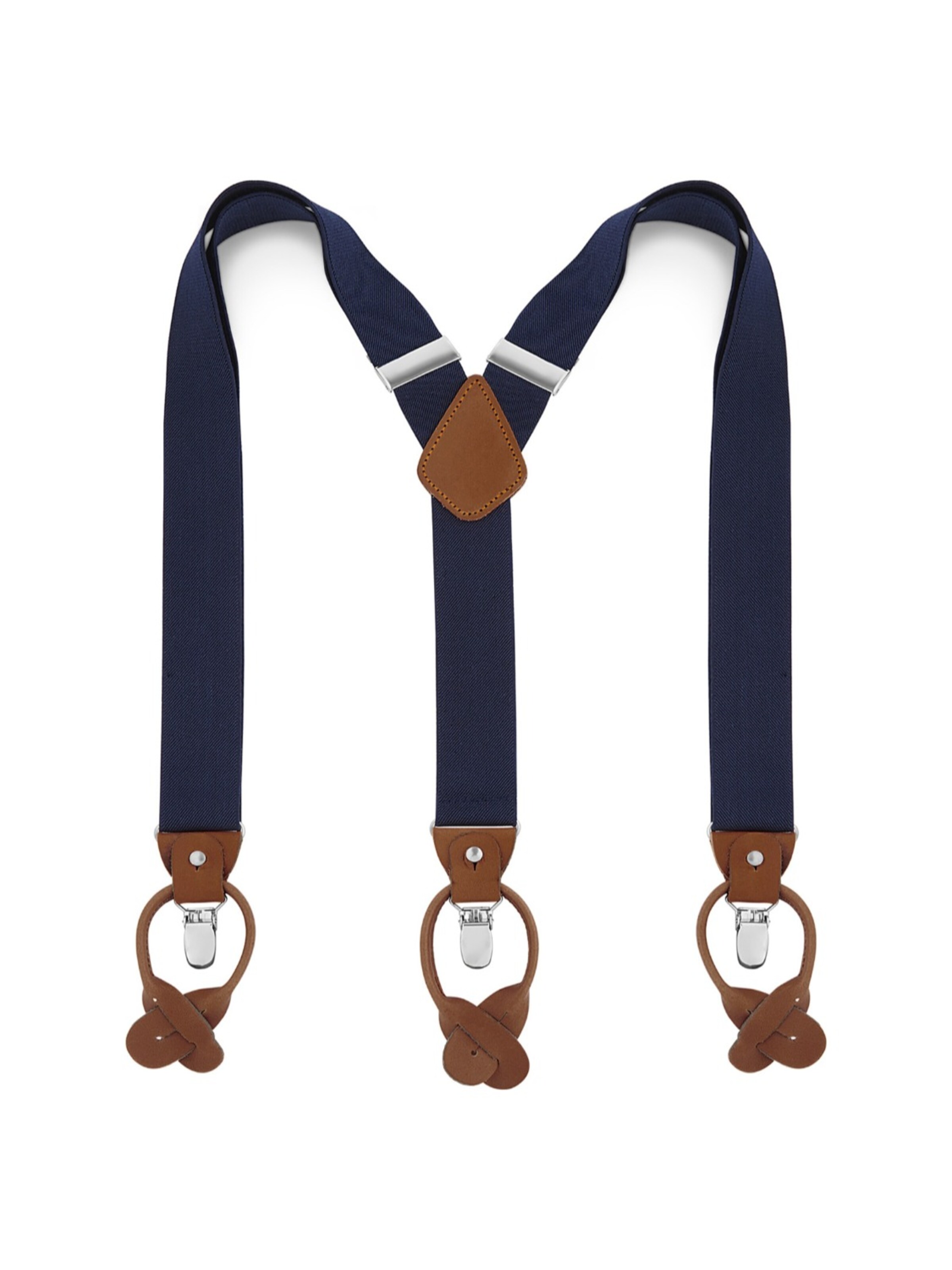 Trendhim Suspenders 'Vexel' in Blue: front