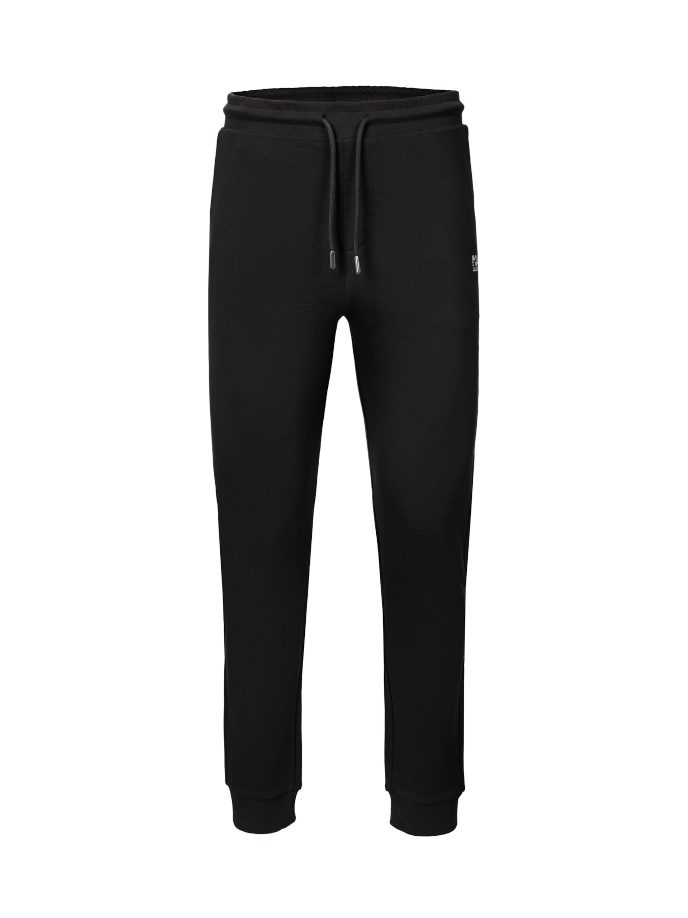 Karl Lagerfeld Tapered Hose in Schwarz: Vorderseite