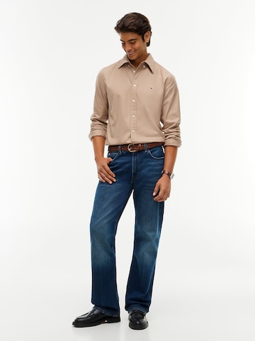 TOMMY HILFIGER Comfort Fit Hemd in Beige