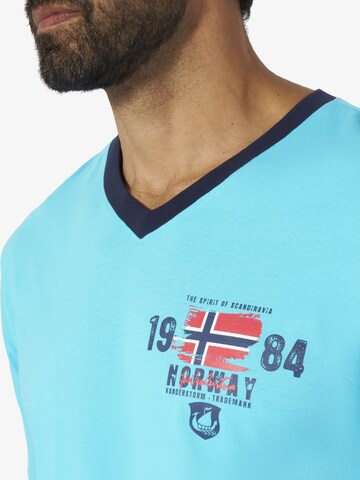 Jan Vanderstorm Short Pajamas 'Edin' in Blue