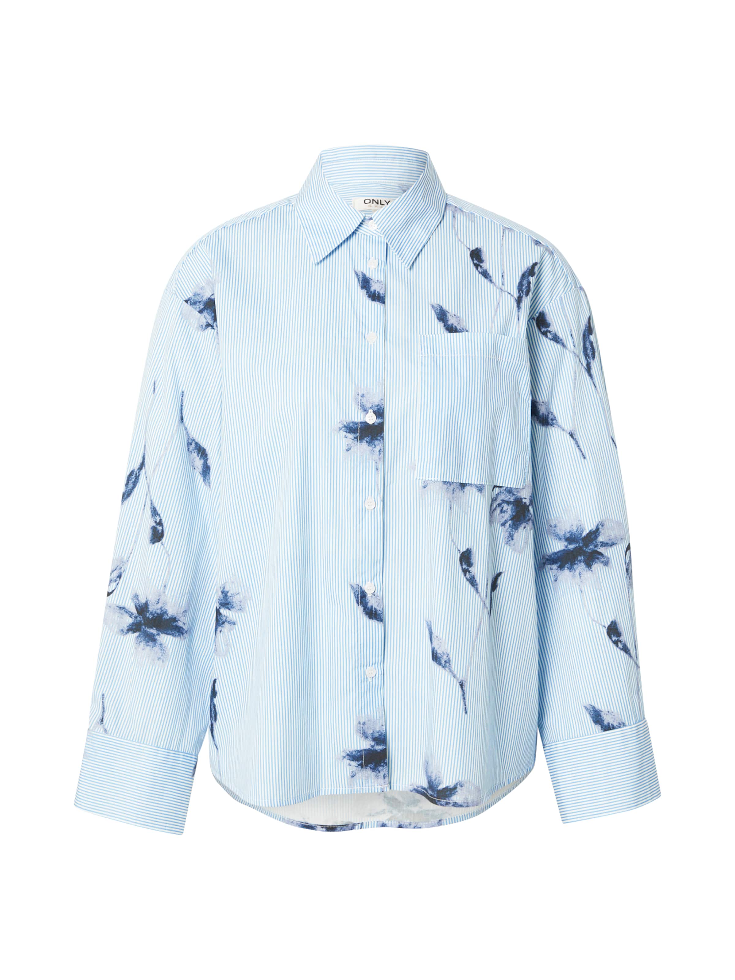 ONLY Bluse 'ONLNANO' in blau / hellblau / weiß, Produktansicht