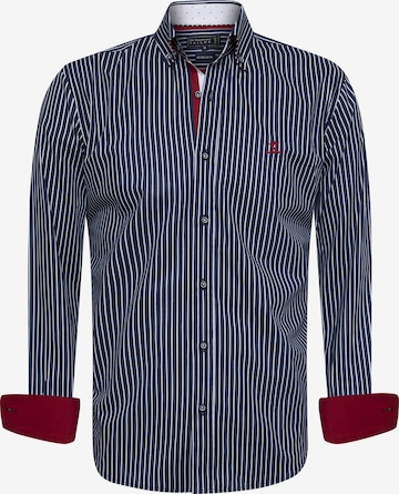 Sir Raymond Tailor Regular fit Button Up Shirt 'Macher' in Blue: front