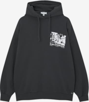 Pull&Bear Sweatshirt in Schwarz: predná strana