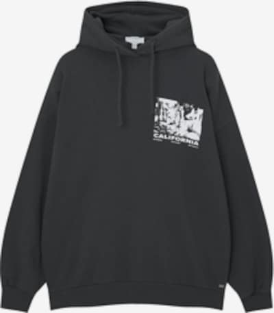Pull&Bear Sweatshirt i sort / hvid, Produktvisning