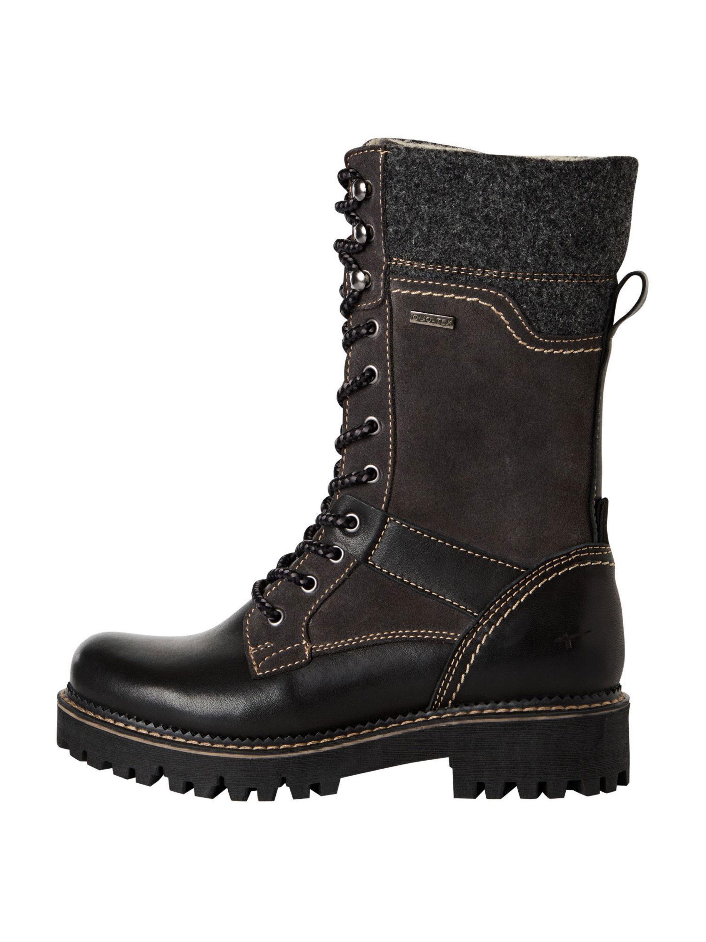 Tamaris - Bota com atacadores em castanho