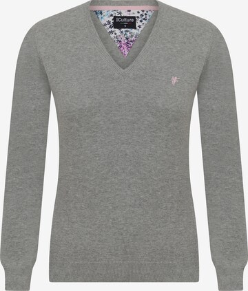 DENIM CULTURE Sweater 'MOANA' in Grey: front