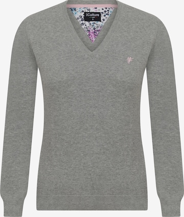 DENIM CULTURE Sweater 'MOANA' in Grey: front