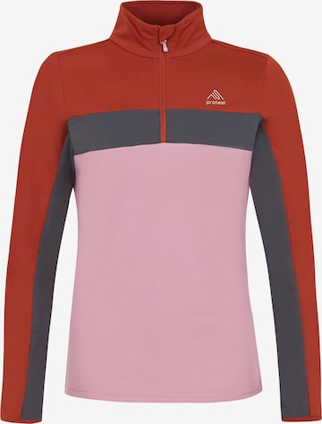 PROTEST Athletic Sweatshirt 'PRTNAIADS' in Red: front