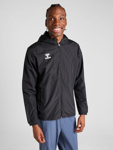 Hummel - Casaco deportivo 'ESSENTIAL' em preto: frente