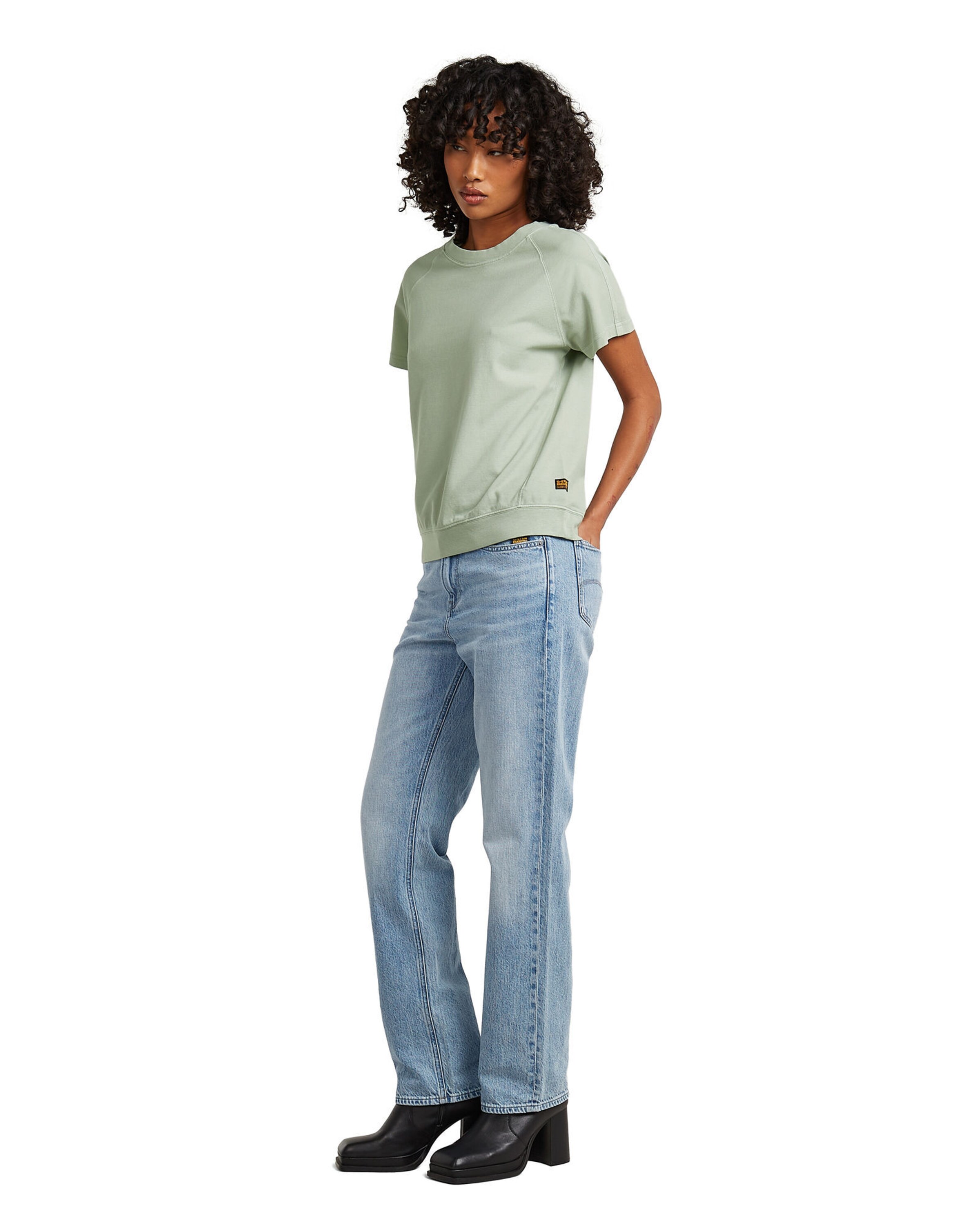 G-STAR Shirt 'Raglan T-Shirt' in Groen