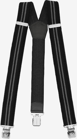 Fabio Farini Suspenders in Black: front