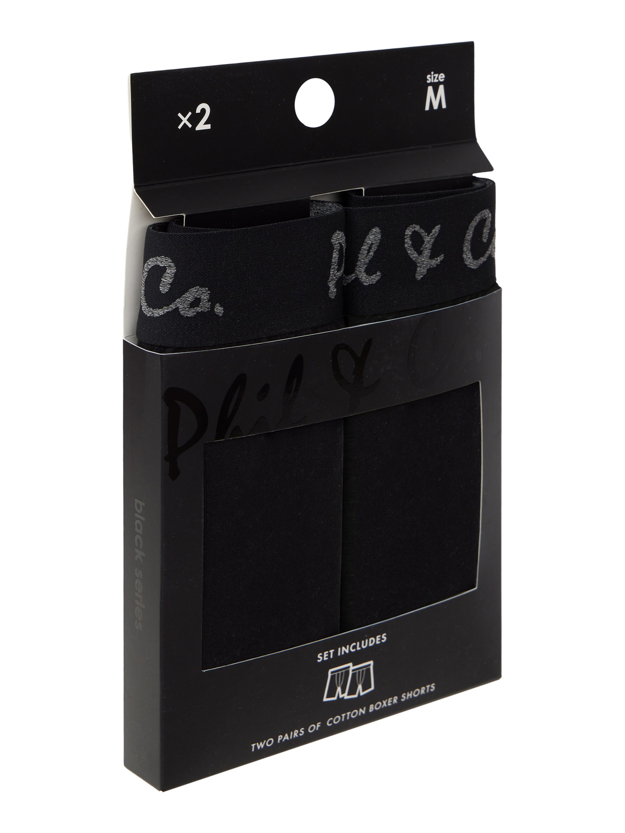 Boxers ' Long Boxer Briefs ' Phil & Co. Berlin en noir