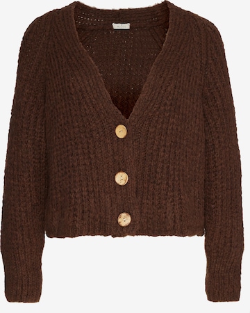 Decay Knit Cardigan in Brown: front