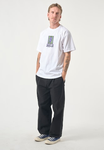 Cleptomanicx Shirt 'Hello' in White