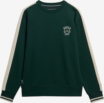 Sweat-shirt Superdry en vert : devant