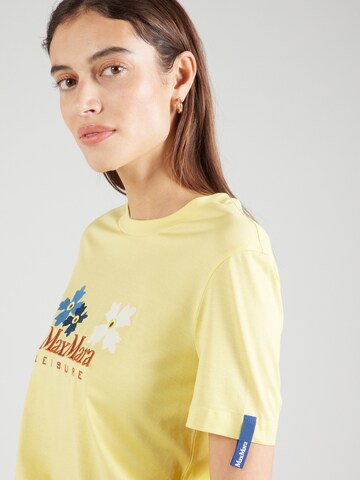 T-shirt 'OBLIQUA' Max Mara Leisure en jaune