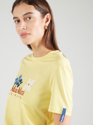 Max Mara Leisure T-shirt 'OBLIQUA' i gul