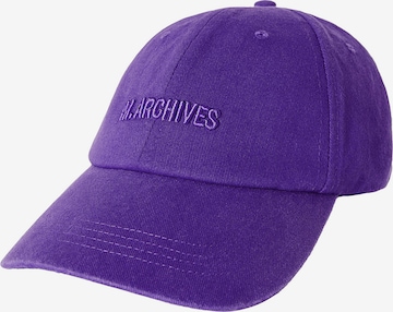 Casquette Bershka en violet : devant