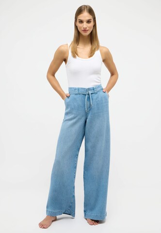 ÆNGELS Loosefit Broek in Blauw