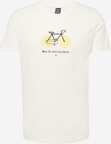 Iriedaily T-Shirt 'Citrus Cycle' in Weiß: predná strana