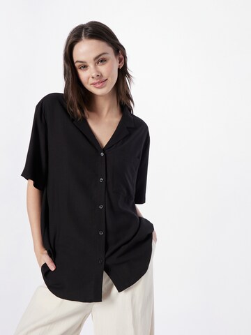 Camicia da donna 'Mira' di WEEKDAY in nero: frontale