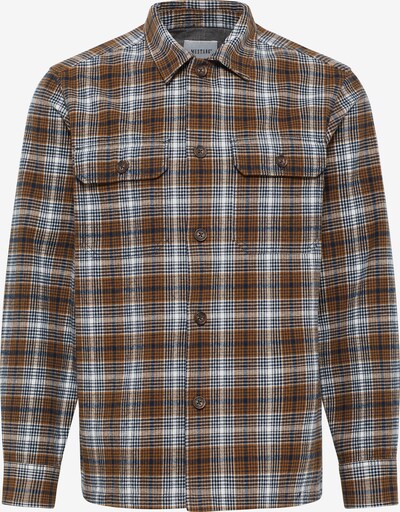 MUSTANG Button Up Shirt in Brown / Grey, Item view