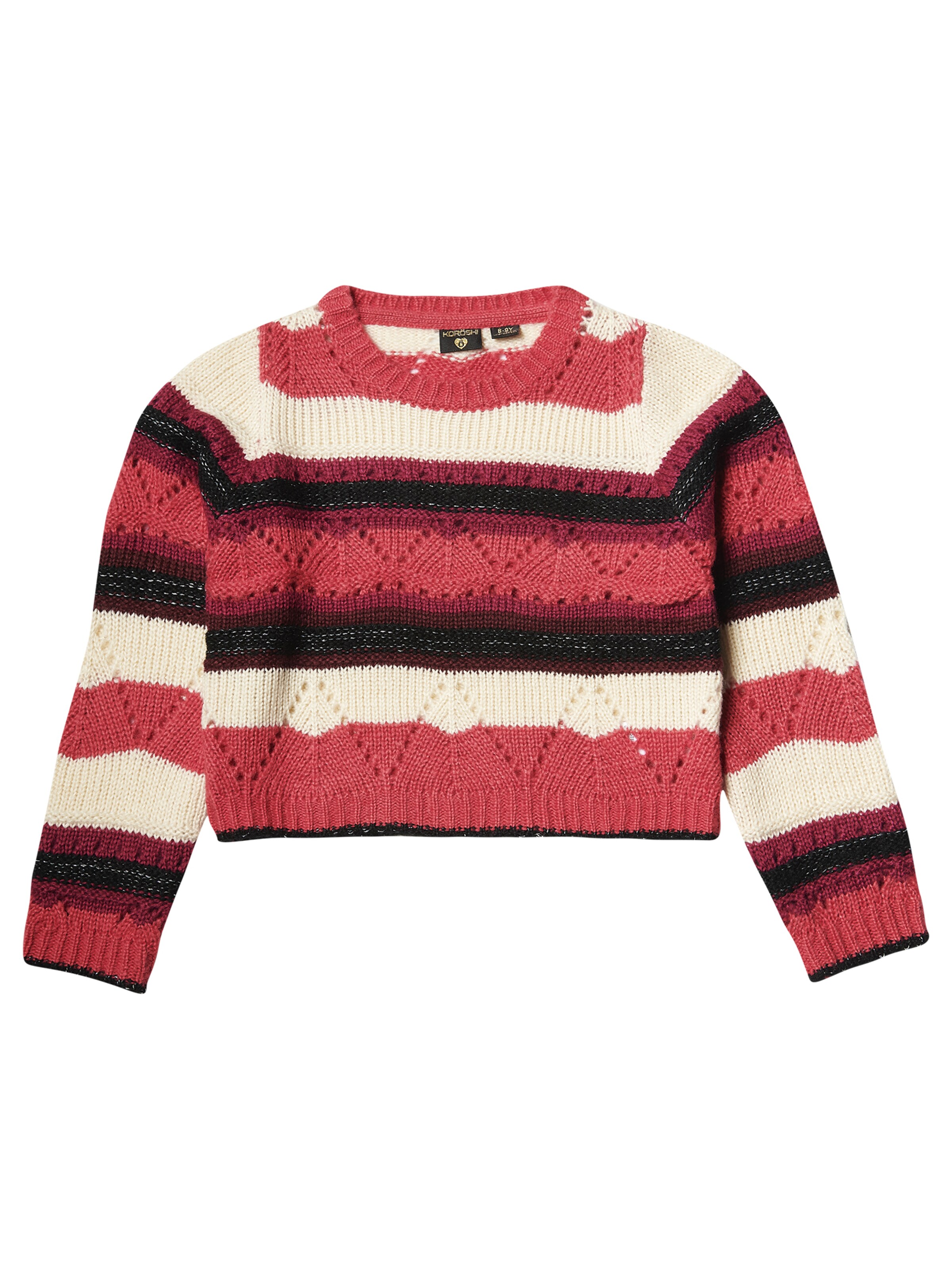 Pullover di KOROSHI in rosa: frontale