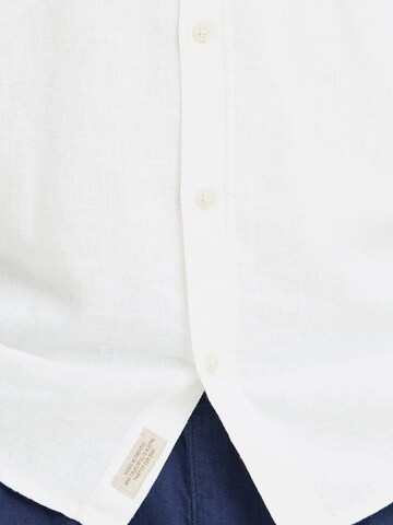 BLEND Regular Fit Leinenhemd ' BHLins ' in Weiß