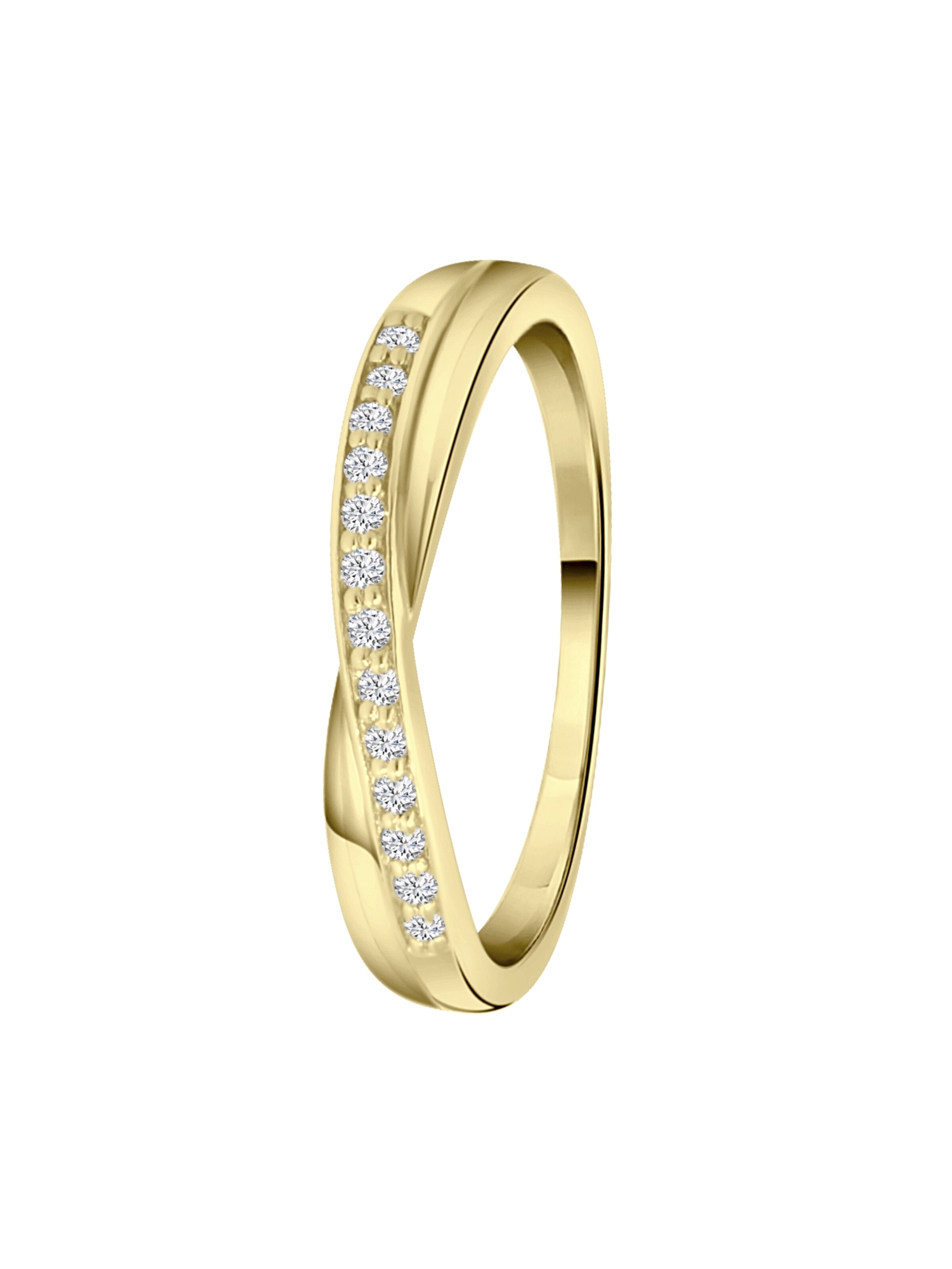 Lucardi Ring in Gold: Vorderseite