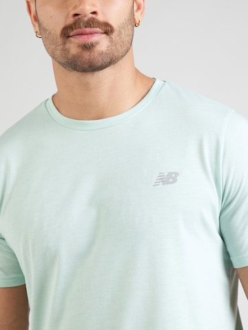 new balance Функциональная футболка 'Essentials' в Зеленый