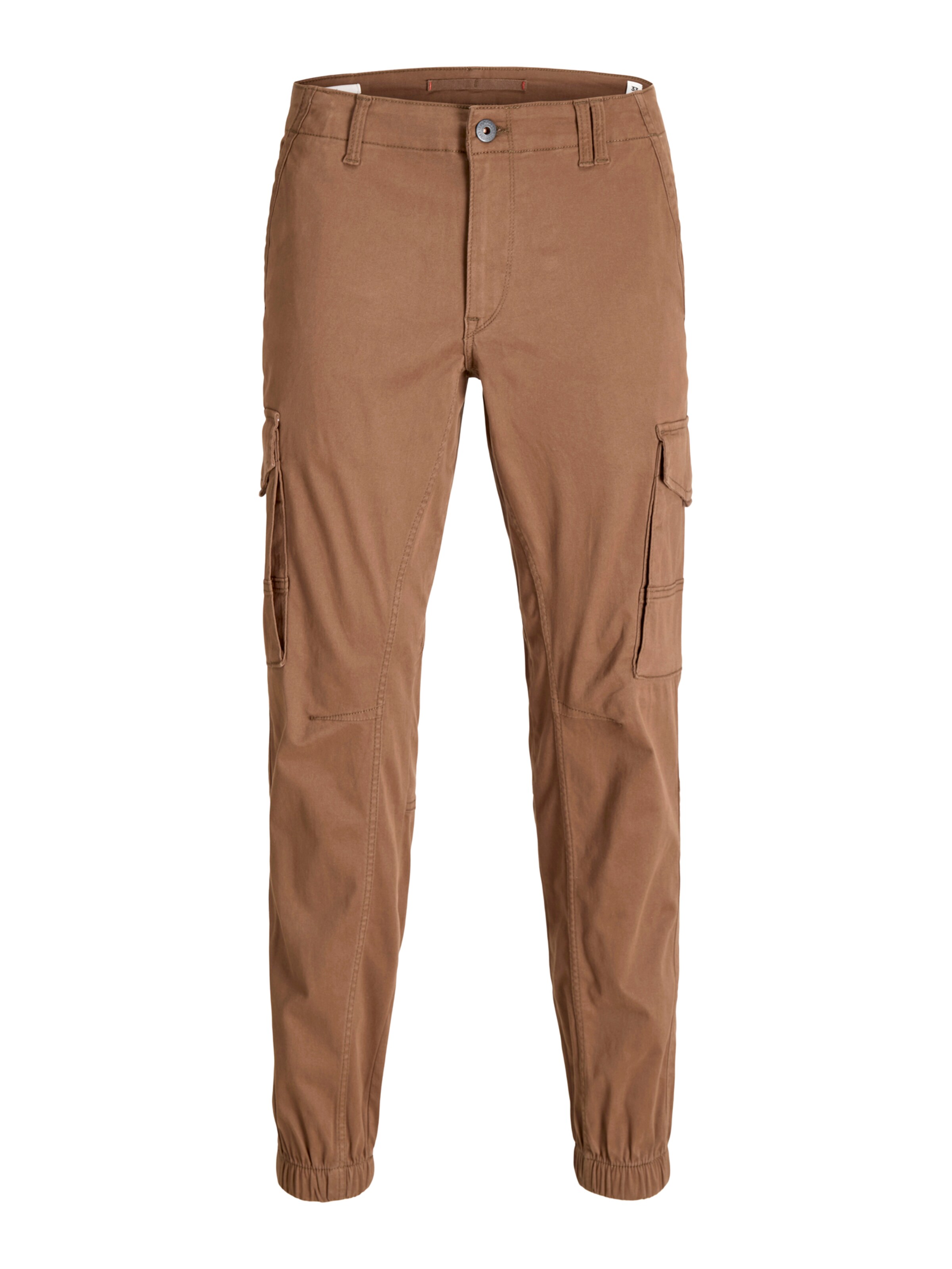 Effilé Pantalon cargo 'JJIPaul JJFlake' JACK & JONES en marron : devant