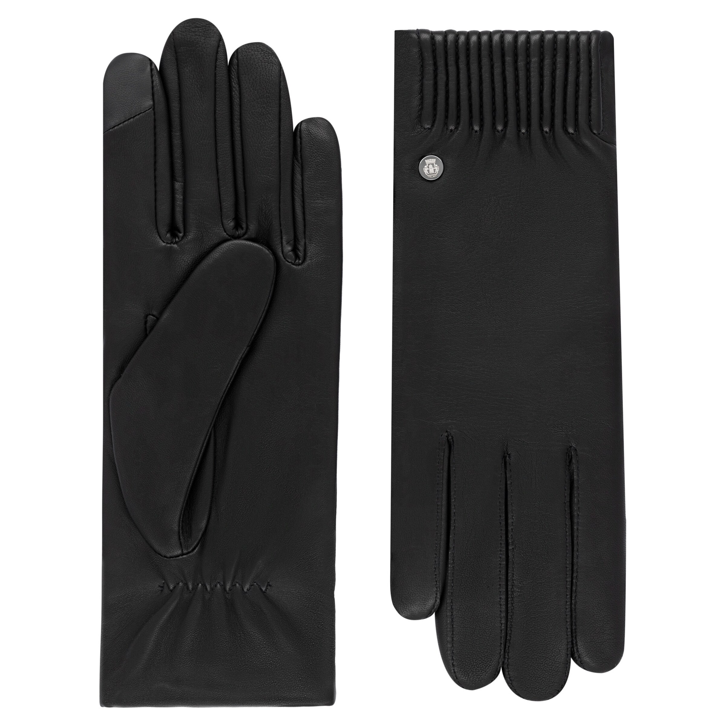 Mezzoguanti 'ARIZONA TOUCH' di Roeckl in nero: frontale