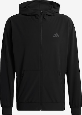 ADIDAS PERFORMANCE Sportsweatvest 'D4T' in Zwart: voorkant