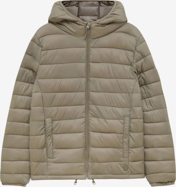 Pull&Bear Prehodna jakna | rjava barva: sprednja stran