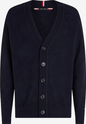 TOMMY HILFIGER Knit Cardigan in Blue: front