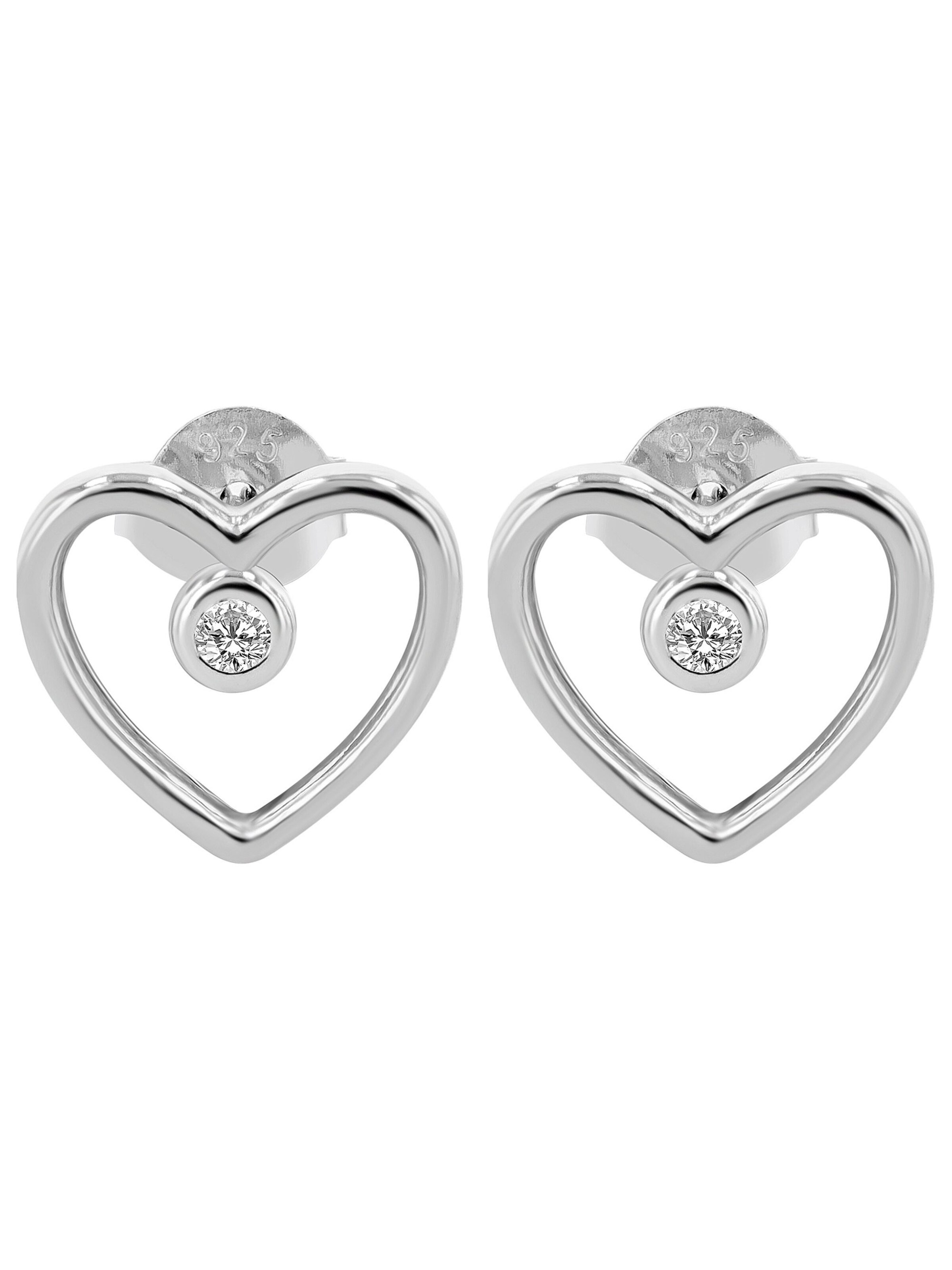 Akzent Earrings 'Canea, 925 Sterlingsilber, langlebig' in Silver: front