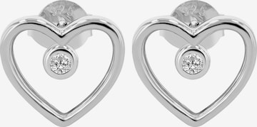 Akzent Ohrringe 'Canea, 925 Sterlingsilber, langlebig' in Silber: Vorderseite