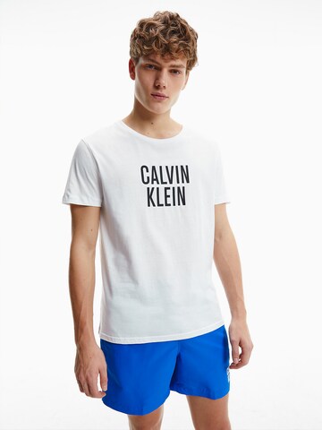 Calvin Klein Swimwear Regular Shirt 'Intense Power' in White: front