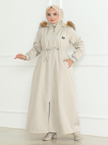 MODAMIHRAM Winter jacket in Beige: front
