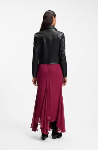 BOSS Lederjacke in Schwarz