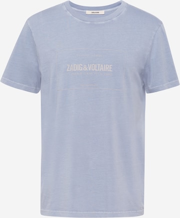 Zadig & Voltaire T-shirt 'TED BLASON' i blå: framsida