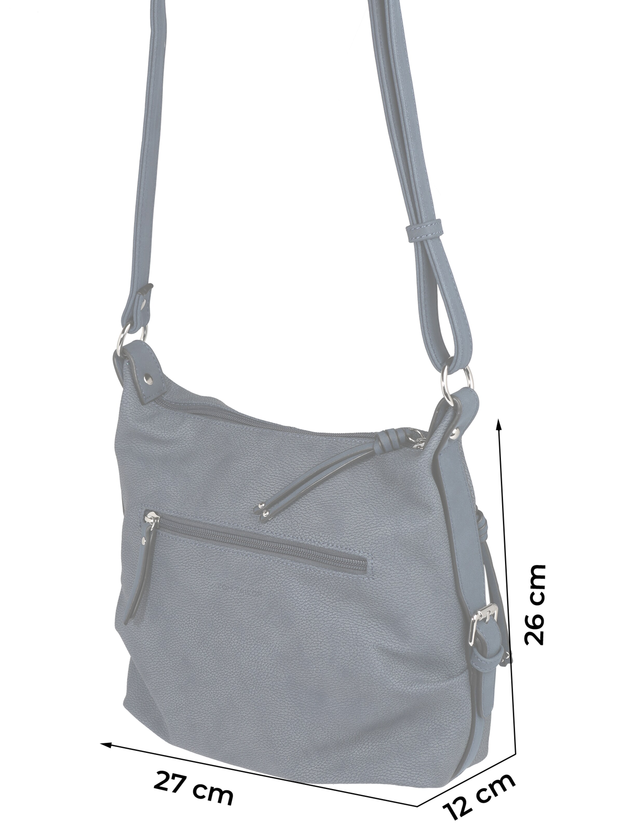 zils TOM TAILOR Rokassomiņa 'Caia'