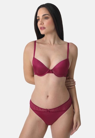 sassa Push-up BH in Rood: voorkant