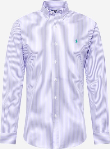 Slim fit Camicia di Polo Ralph Lauren in lilla: frontale