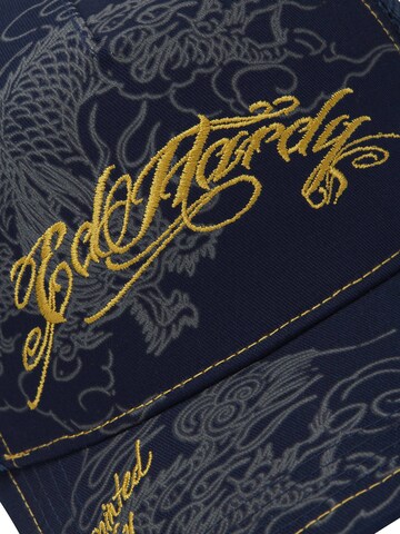 Casquette 'Outline Dragons' Ed Hardy en bleu : devant